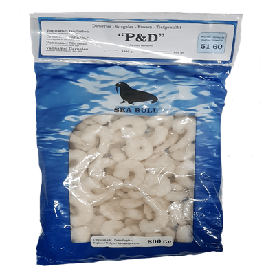 Black tiger garnalen gepeld 51-60 per doos 10kg Black tiger garnalen gepeld 51-60 per doos 10kg