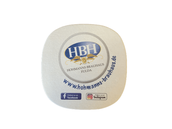 Bierdeckel mit HBH Branding