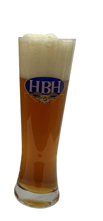 Weizenglas mit HBH Logo
