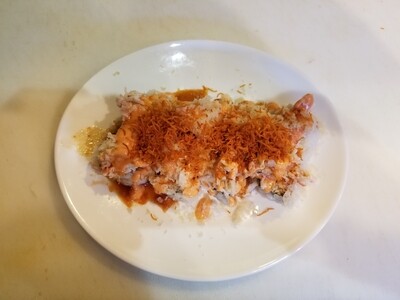 Spicy Salmon Crunch Roll