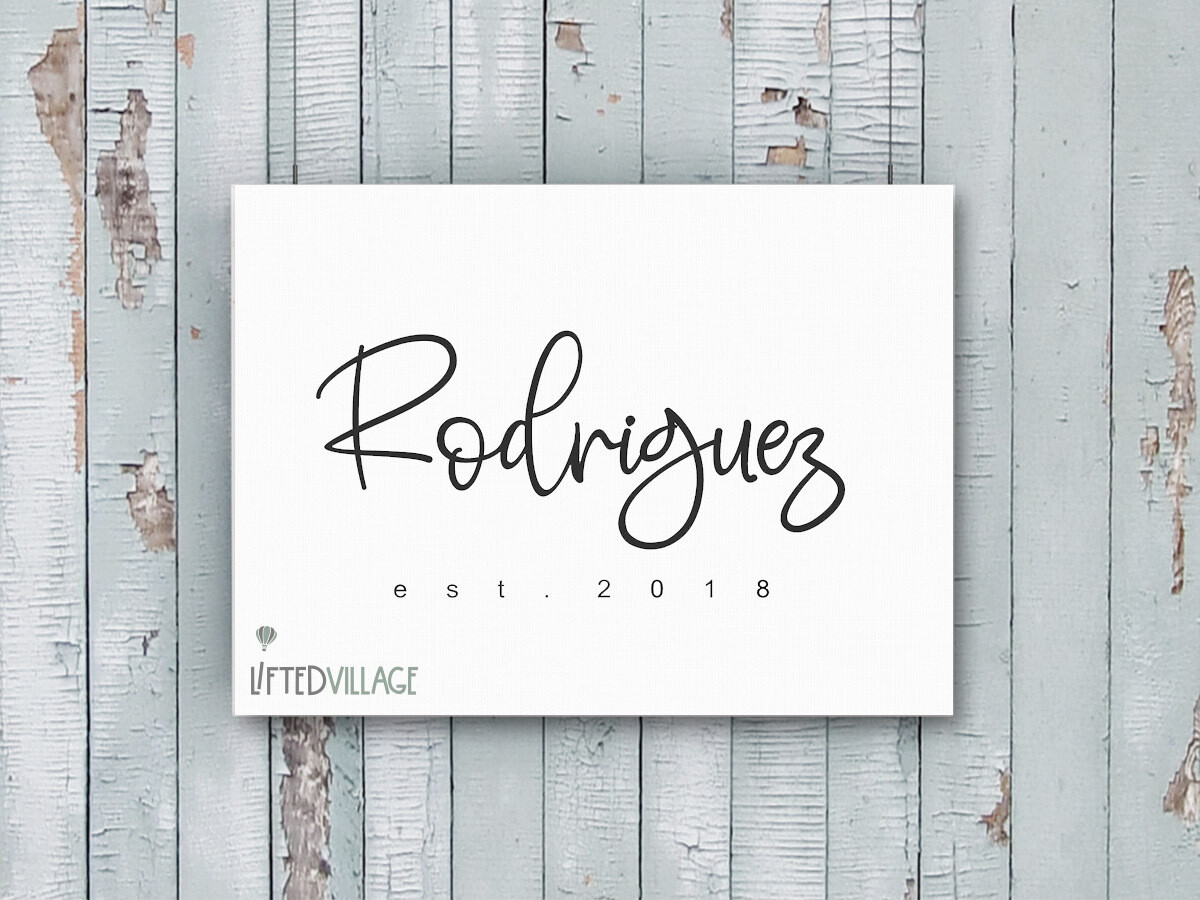Personalized Family Last Name Sign