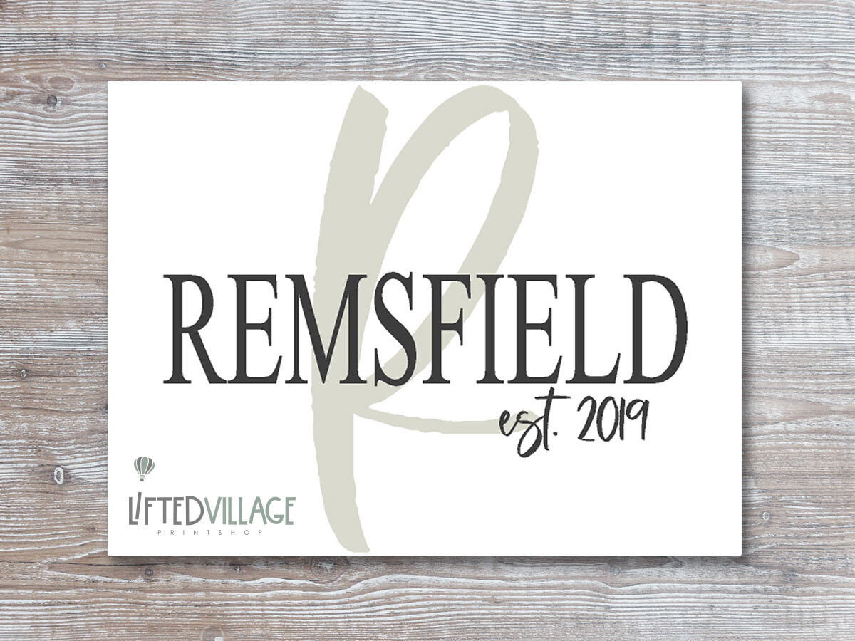 Personalized Family Last Name Sign