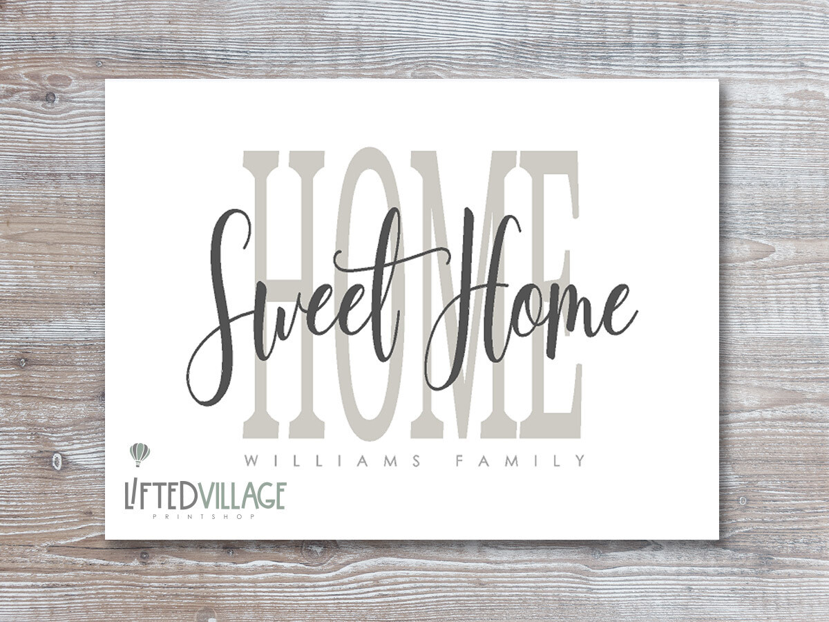 Personalized Family Last Name Sign