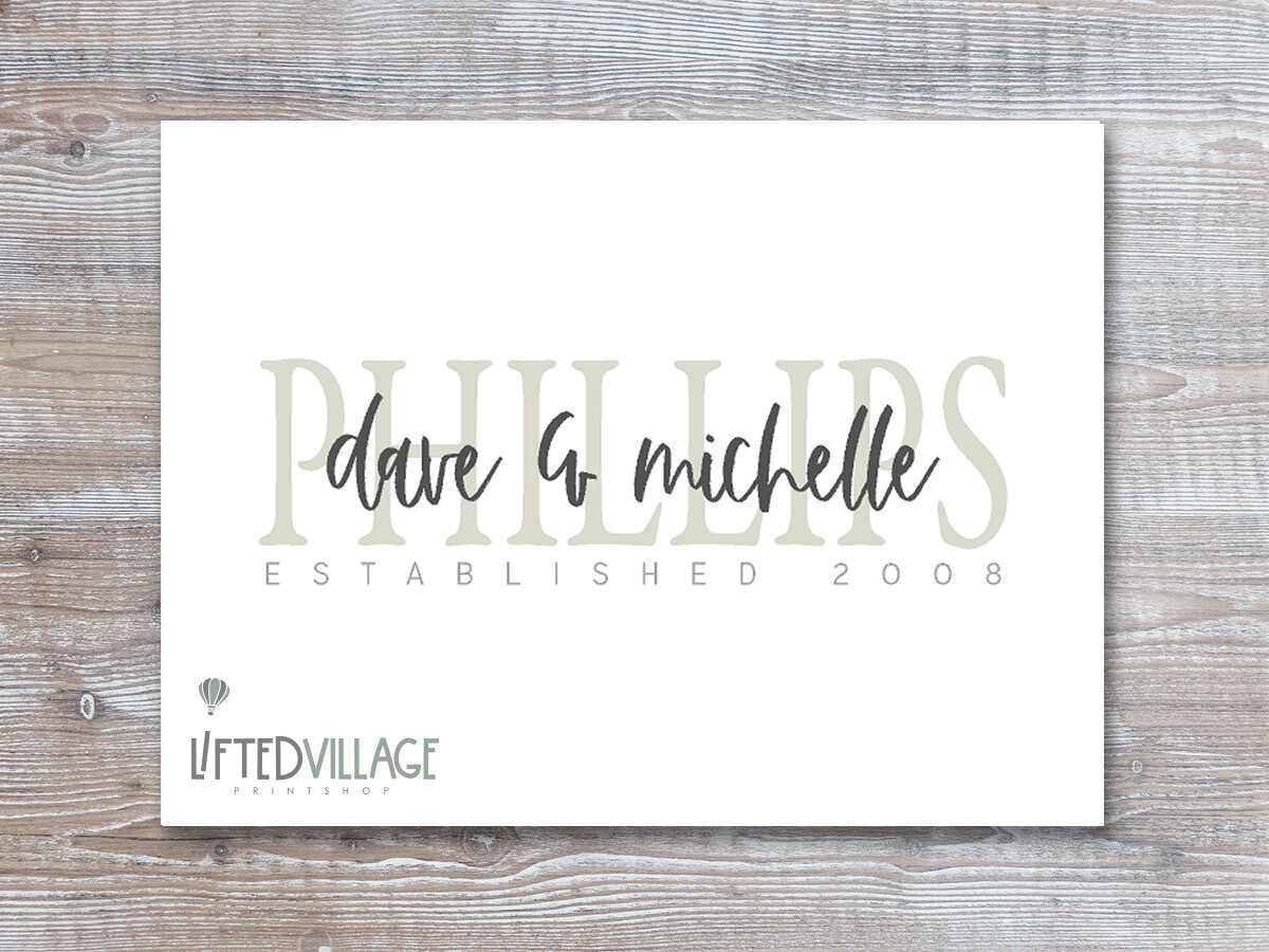 Personalized Family Last Name Sign