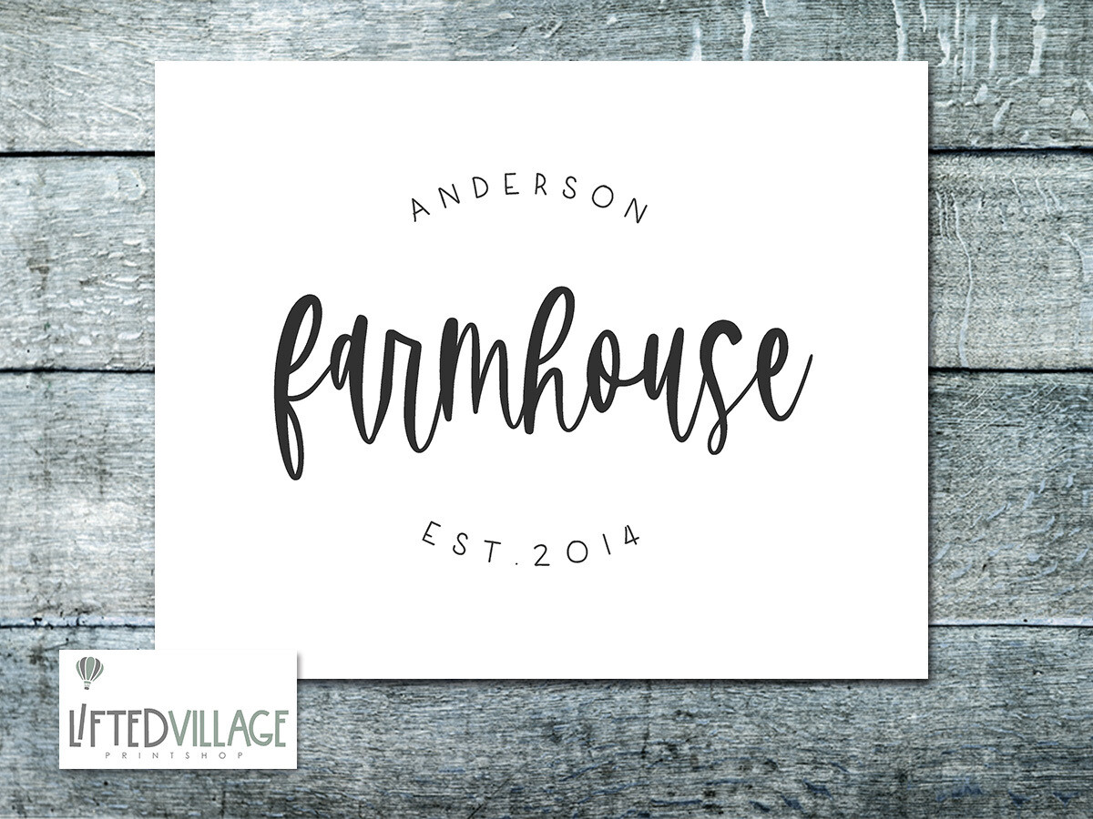 Personalized Family Last Name Sign
