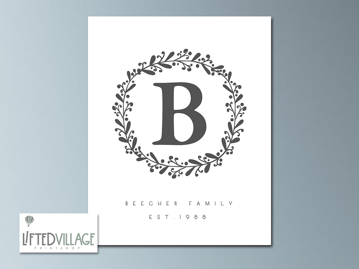 Personalized Family Last Name Sign