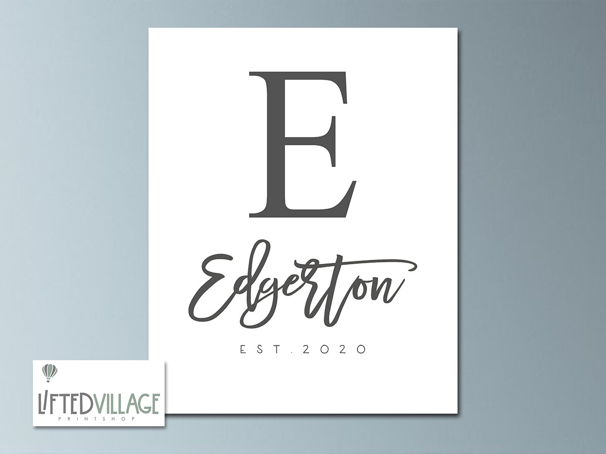 Personalized Family Last Name Sign