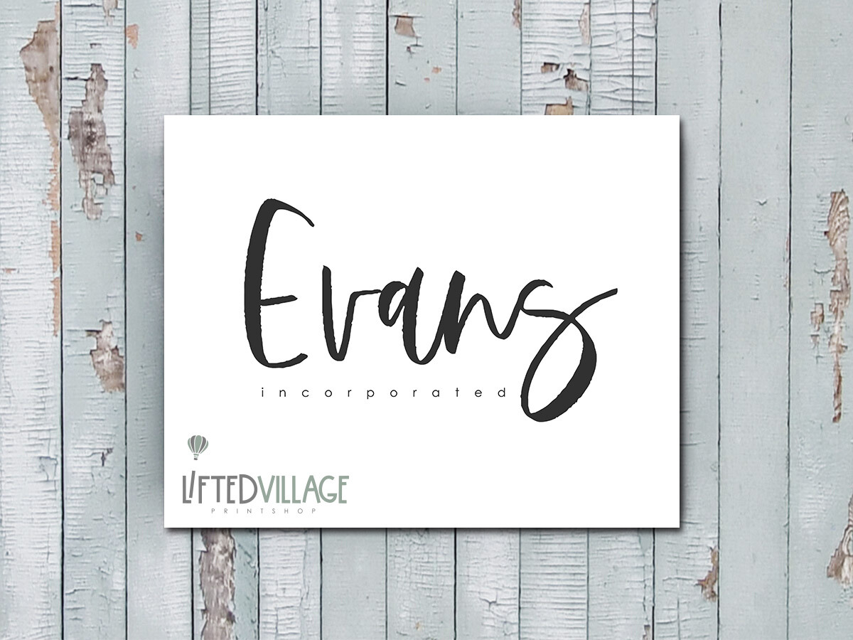 Personalized Family Last Name Sign