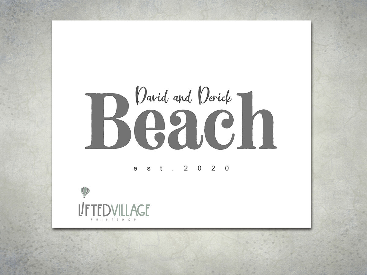 Personalized Family Last Name Sign