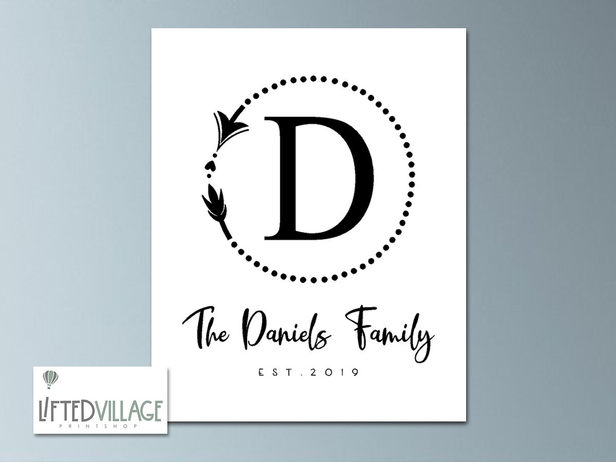 Personalized Family Last Name Sign