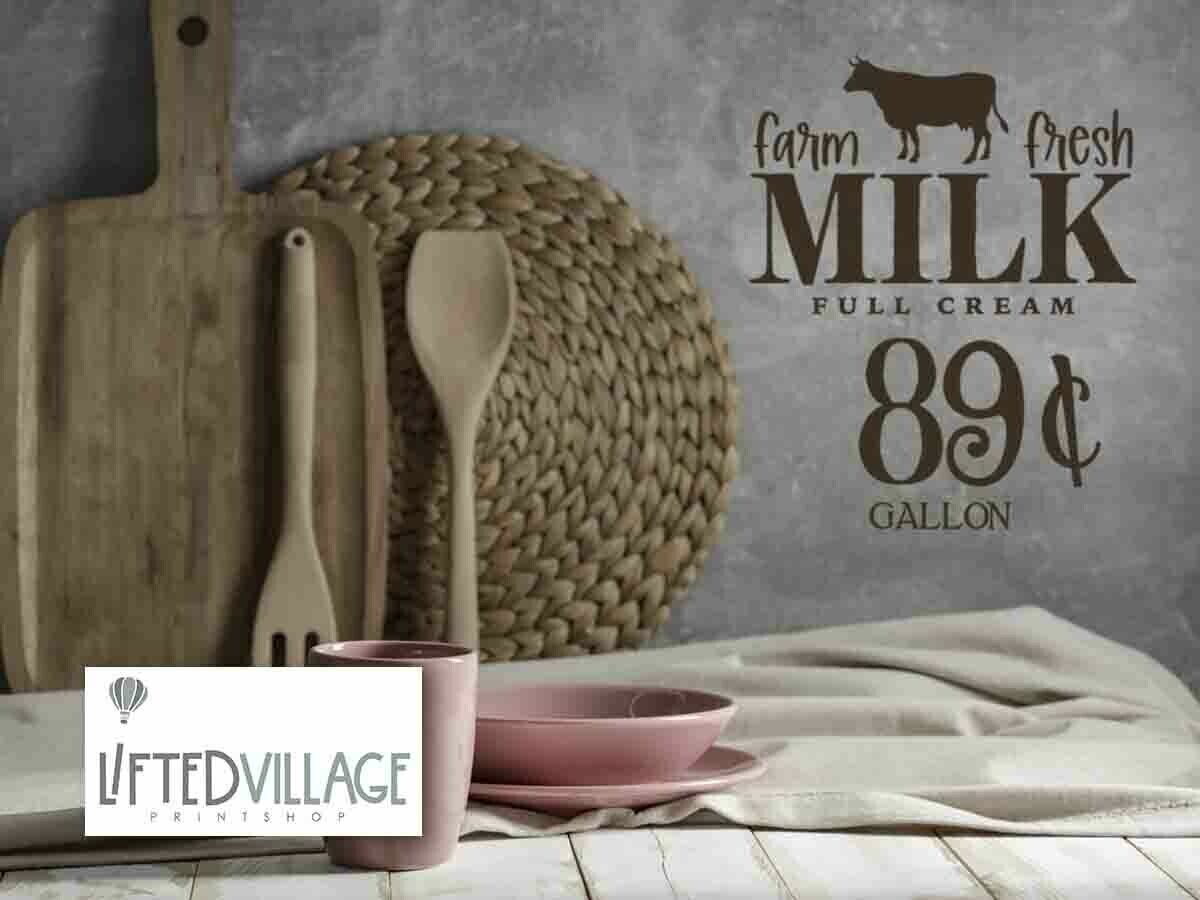 Vinyl - Farm fresh milk