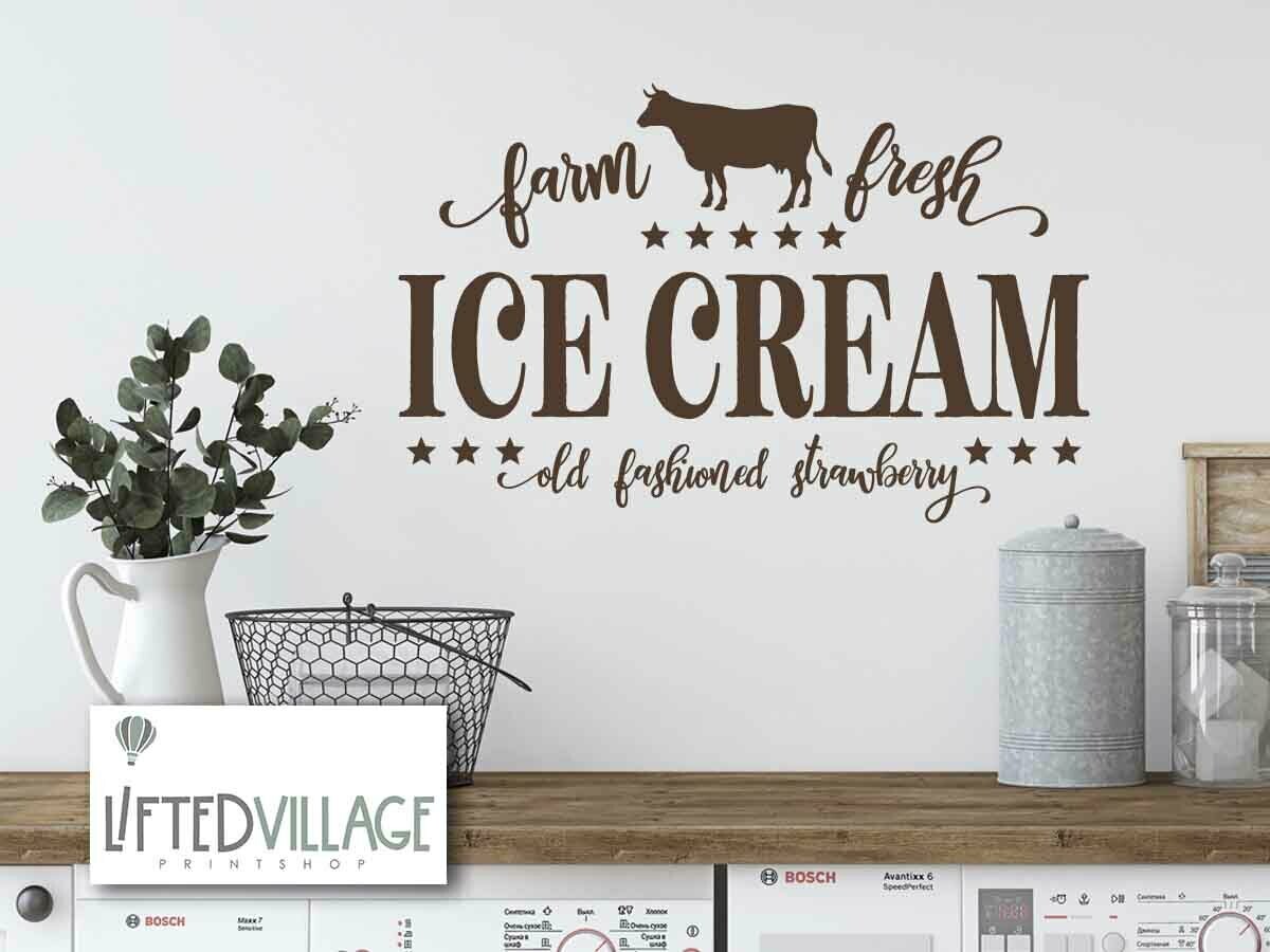 Vinyl - Farm fresh ice cream