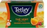 Tetley Green Tea Orange &amp; Guarana 43.75g