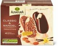 Alnatura glace Classic &amp; amandes 4 x 110ml