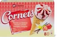 M-Classic cornet Fraise 8 x 120ml