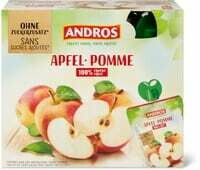 Andros bag pomme nat. 0% 8 x 100g