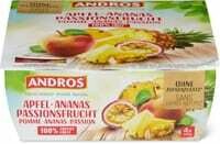 Andros sans sucres pomme ananas passion 4 x 100g