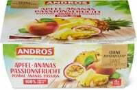 Andros sans sucres pomme ananas passion 4 x 100g