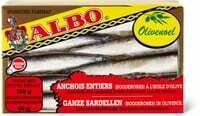 Albo anchois entiers 84g