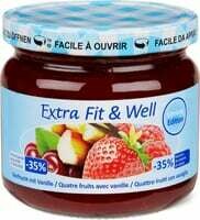 Extra fit &amp; well Quatre fruits-vanil. 365g