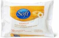 Soft Lingettes imprégnées à la camomille Paquet de voyage 10 Pce