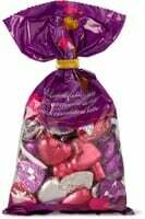 Coeurs au chocolat au lait colorés 200g