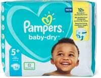 Pampers Baby Dry Gr. 5+, Junior Plus 12-17kg 36 pce.