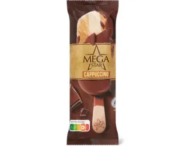 MegaStar · Glace en bâtonnets · Cappuccino 120ml