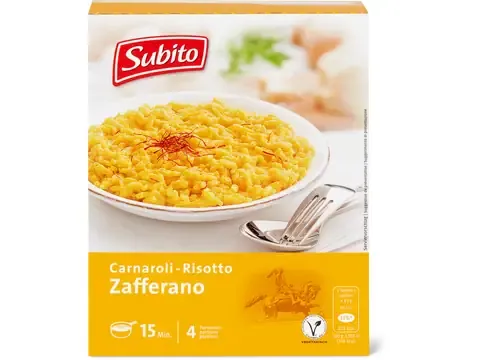 Subito Carnaroli · Risotto Zafferano · végétarien 250g
