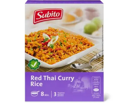 Subito · Red Thai Curry Rice · végétarien 250g