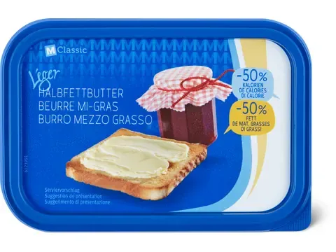 M-Classic Léger · Beurre mi-gras 200g