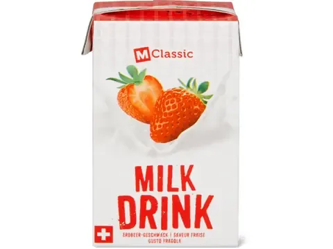 M-Classic · Boisson lactée · Saveur fraise 250ml
