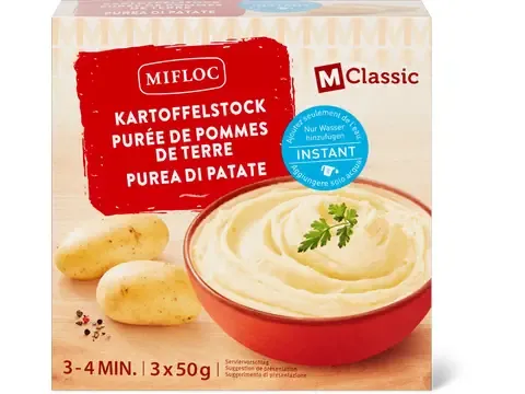 Mifloc · Purée de pommes de terre · instant, végétarien 3x50g