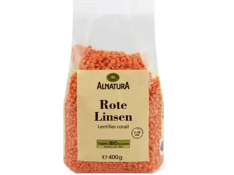 Alnatura · Lentilles · Bio, corail 400g