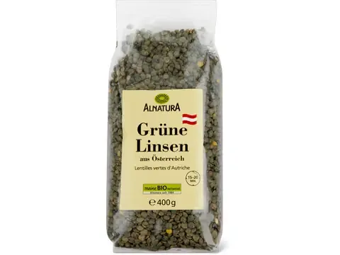 Alnatura · Lentilles · Bio, vertes 400g