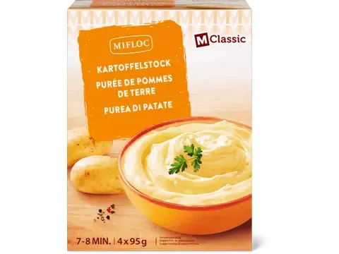 Mifloc · Purée de pommes de terre · végétarien 4x95g