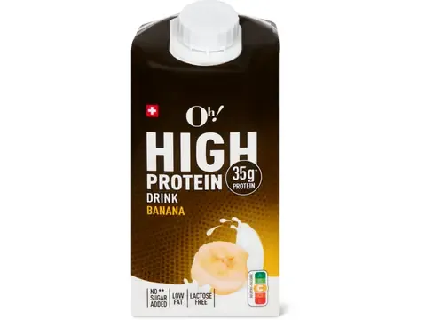 Oh! High Protein · Drink · Banane, sans lactose, Sans sucre ajouté 500ml