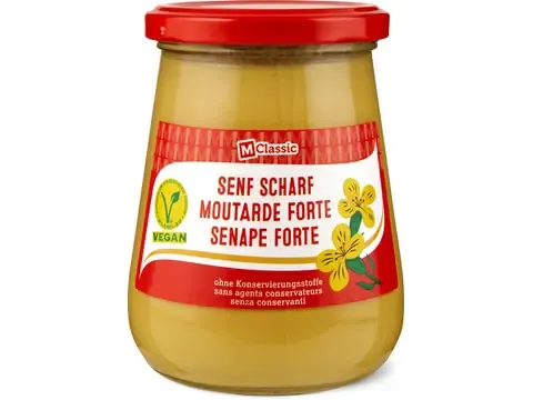M-Classic · Moutarde · forte, végétalien 380g