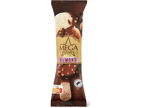 MegaStar · Glace en bâtonnet mini · Almond 65ml
