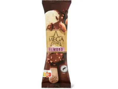 MegaStar · Glace en bâtonnet mini · Almond 65ml