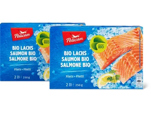 Pelican · Filets de saumon · Bio 2 x 250g
