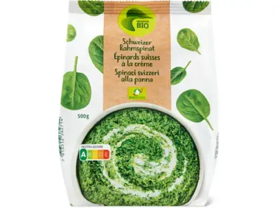 Épinards à la crème · Bio 500g