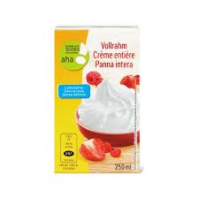 Crème entière · aha!, 35% de gras, sans lactose 250ml