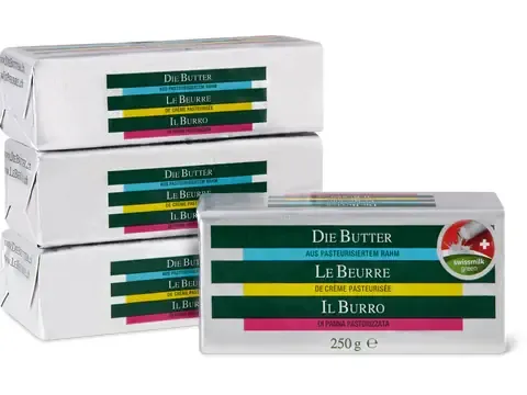Die Butter · Beurre 4x250g