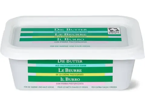 Die Butter · Beurre · Barquette 250g