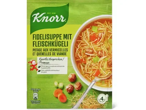 Knorr · Potage aux vermicelles et quenelles de viande 78g