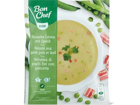 Bon Chef · Velouté aux petits pois · et au lard 82g