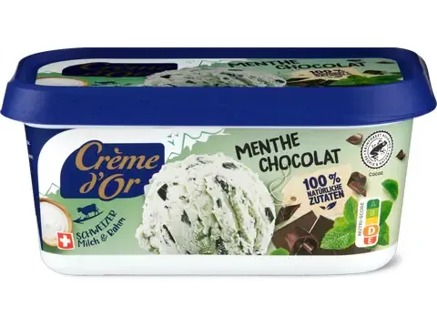 Crème d'or · Glace en bac · Menthe Chocolat 500 ml