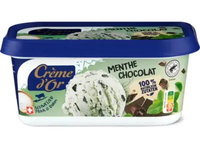 Crème d'or · Glace en bac · Menthe Chocolat 500 ml