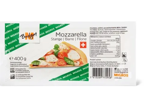 M-Budget · Mozzarella 400g